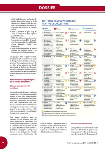 N°218 - fév 2014 Innovation : outils, approches, missions, gestion des risques ... page 26