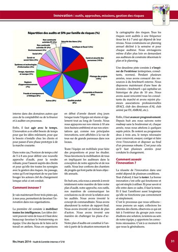 N°218 - fév 2014 Innovation : outils, approches, missions, gestion des risques ... page 31