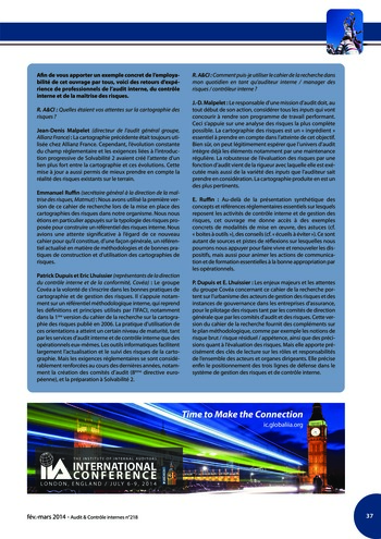 N°218 - fév 2014 Innovation : outils, approches, missions, gestion des risques ... page 37