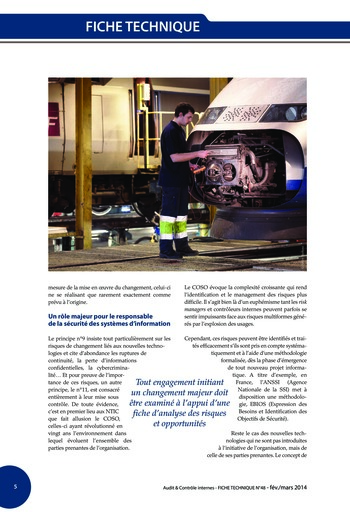 N°218 - fév 2014 Innovation : outils, approches, missions, gestion des risques ... page 45