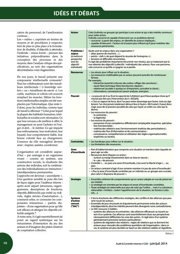 N°220 - juin 2014 Audit interne / audit externe / prestataires de services page 10