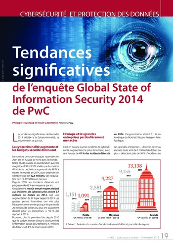 N°003 - sept 2015 La gestion de la sécurité des données page 19