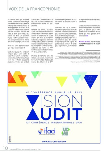 N°006 - mai 2016 L’audit interne dans le secteur public / administration centrale / collectivités territoriales page 10
