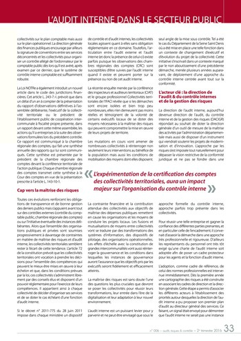N°006 - mai 2016 L’audit interne dans le secteur public / administration centrale / collectivités territoriales page 33