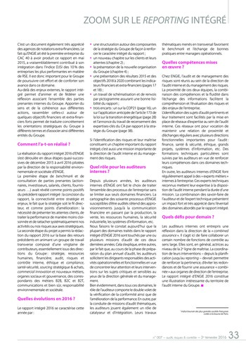N°007 - juil 2016 L’audit interne et le développement durable / integrated reporting page 33