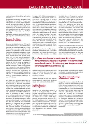 N°008 - déc 2016 L’audit interne et le numérique (dématérialisation, outils connectés, cloud …) page 25