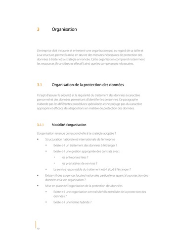 Contrôles-clés de l'organisation de la protection des données / IIA Germany page 10