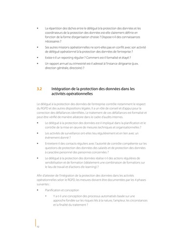 Contrôles-clés de l'organisation de la protection des données / IIA Germany page 12