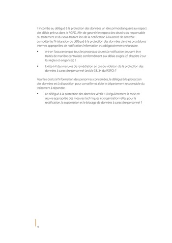 Contrôles-clés de l'organisation de la protection des données / IIA Germany page 15