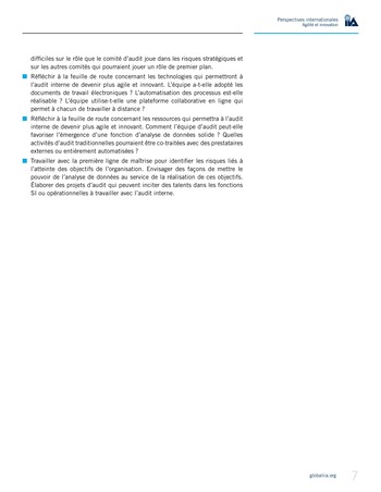 Perspectives internationales - Agilité et innovation page 7