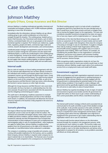 Organisations’ preparedness for Brexit: an internal audit perspective page 10