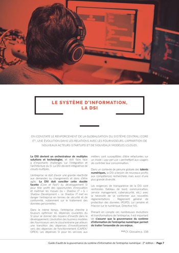 Guide d'audit de la gouvernance du Système d'Information de l'entreprise numérique - 2ème édition page 9