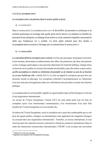 Prix Olivier Lemant 2019 - Guide d'audit relatif à la lutte anti-corruption page 21