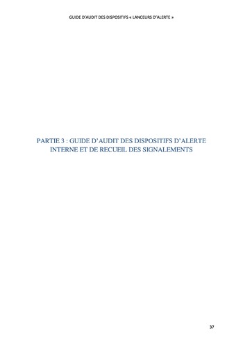 Prix Olivier Lemant 2019 - Guide d'audit des dispositifs « lanceurs d'alerte » page 37