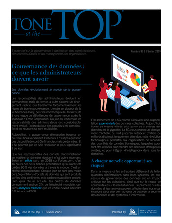Tone at the top 97 - Gouvernance des données - février 2020 page 1