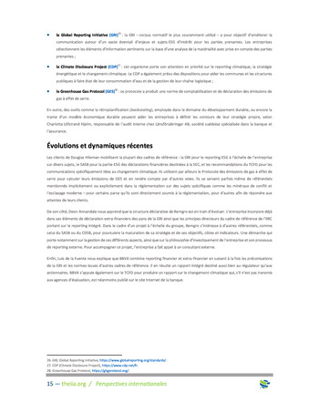 Perspectives Internationales - Panorama des risques ESG page 15