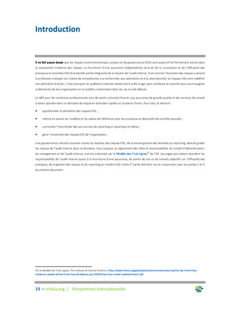 Perspectives Internationales - Panorama des risques ESG page 19