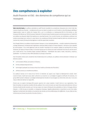 Perspectives Internationales - Panorama des risques ESG page 27