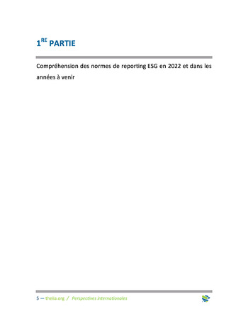 Perspectives Internationales - Panorama des risques ESG page 5
