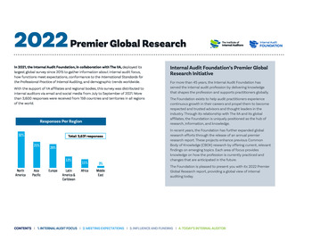 2022 IIA Premier Global Research Internal Audit - A Global View page 2